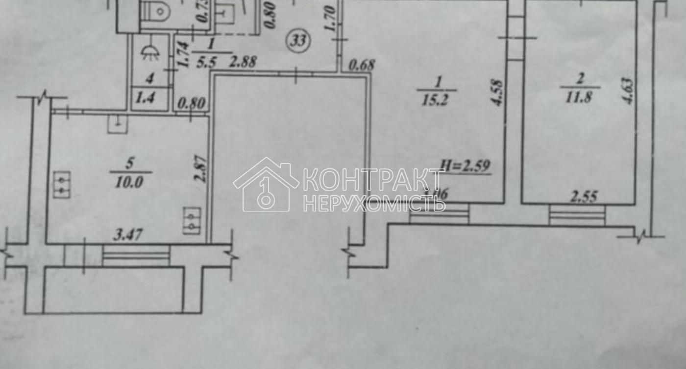 Продажа 2-к кв Одесская ул.Киргизская