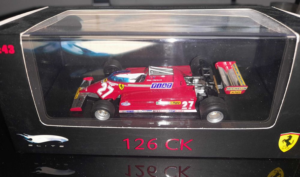 Miniatura 1/43 Mattel Ferrari 126CK Villeneuve 1981  F1