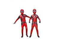 Strój przebranie kostium raz ubrany DEADPOOL NA BAL KARNAWAŁ 134-140CM