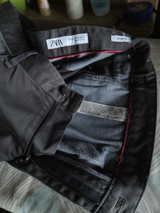 Джинсы (chino Zara Man USA w32 stretch grey.