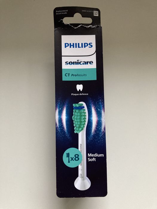 Końcówki do szczoteczki Philips typ C1 Średni miekkie 8 sztuk NOWE