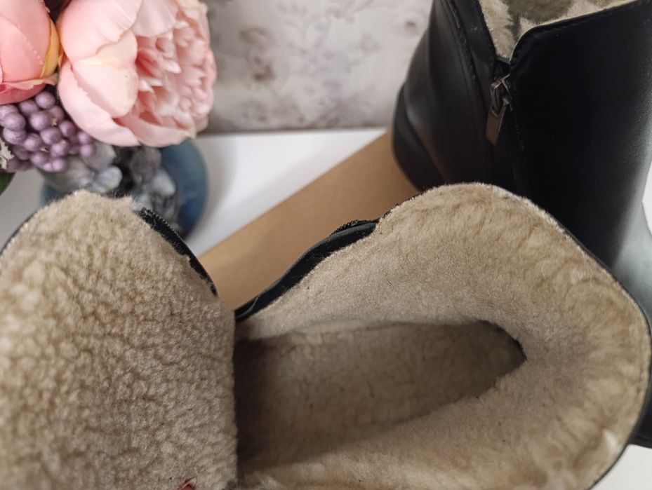 Черевики зимові шкіряні