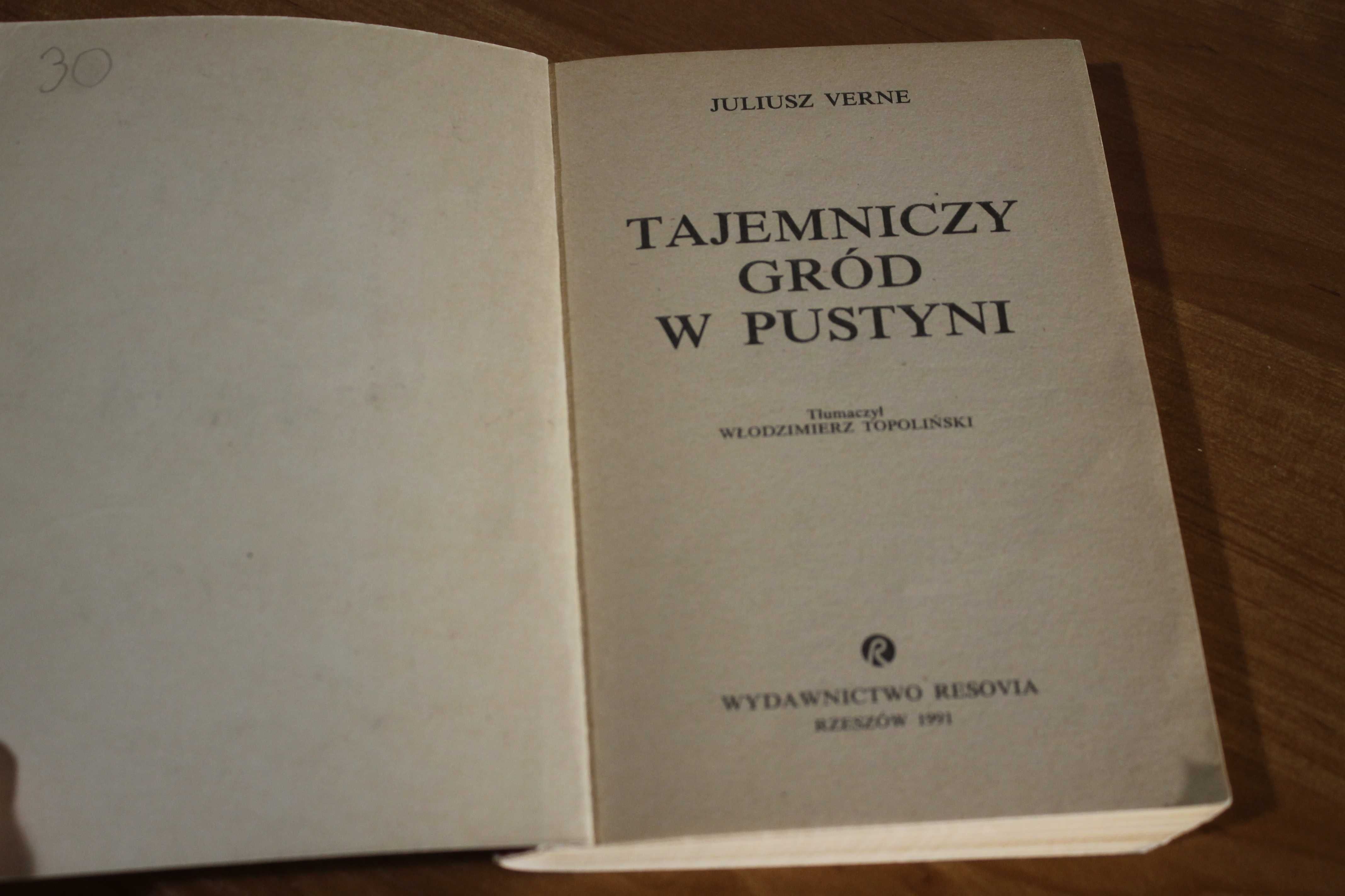 Tajemniczy gród w pustyni / Juliusz Verne