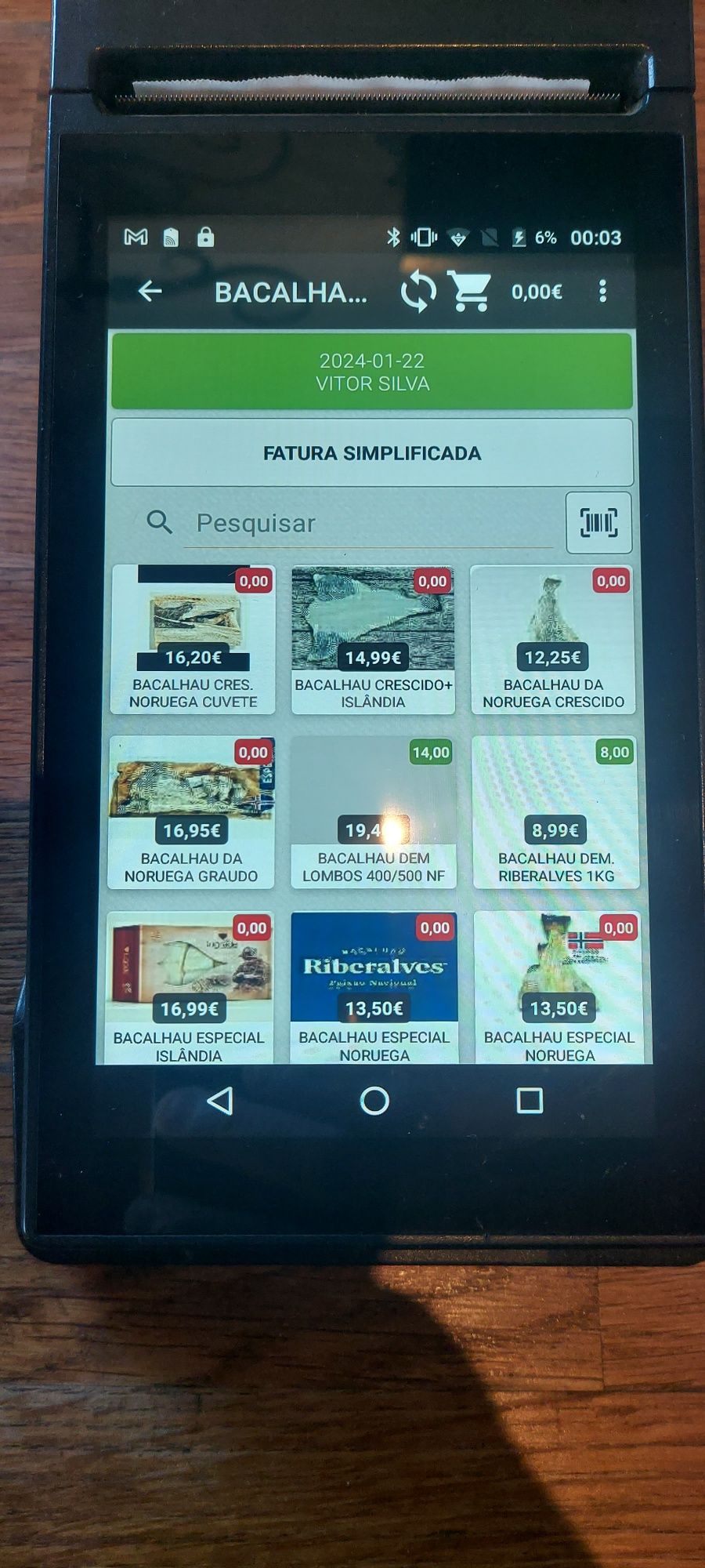 POS Portátil POS FUTURE A780