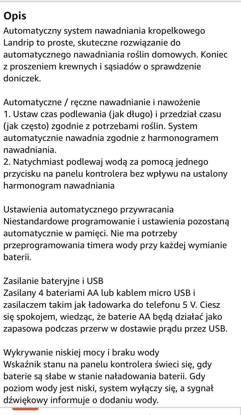 Automatyczny zestaw nawadniania kropelkowego