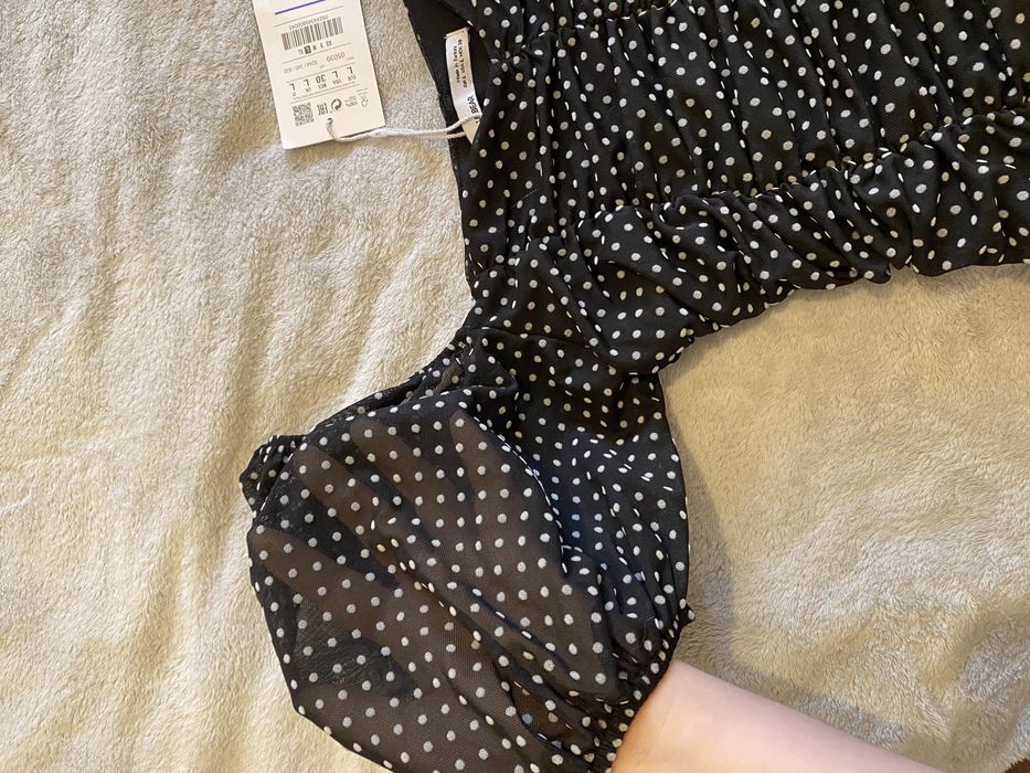 Top com manga em balão NOVO