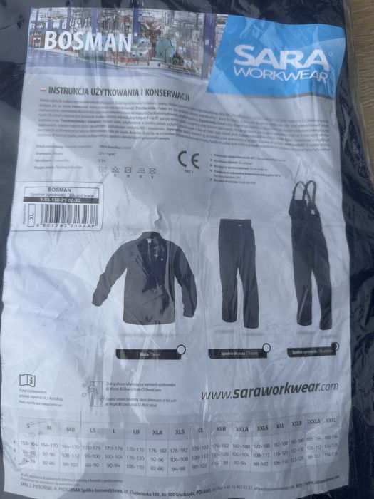 Spodnie robocze SARA ogrodniczki rozmiar XL nowe