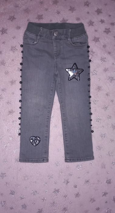 Джинсы утеплённые на девочку 3 года