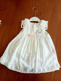 Vestido cerimónia batizado_Mayoral_18meses_bebé_criança_branco_rosa