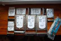 Комплект серверних жорстких дисків SAS/FC: HGST, Seagate, Dell; 8 шт.