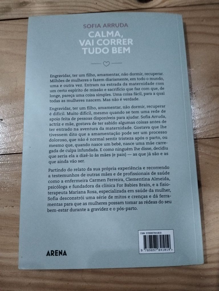 Livro "Calma vai correr tudo bem"
