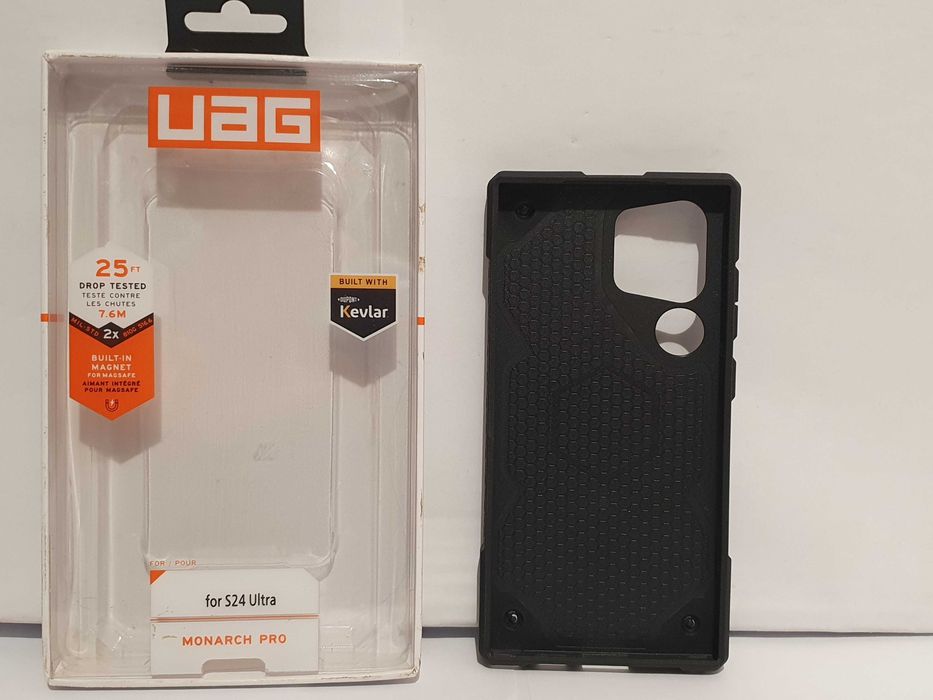UAG Monarch PRO etui pancerne SAMSUNG S24 ULTRA kevlar czarne plecki