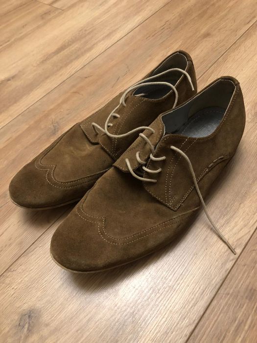 Buty zamszowe skórzane Roberto Santi 41
