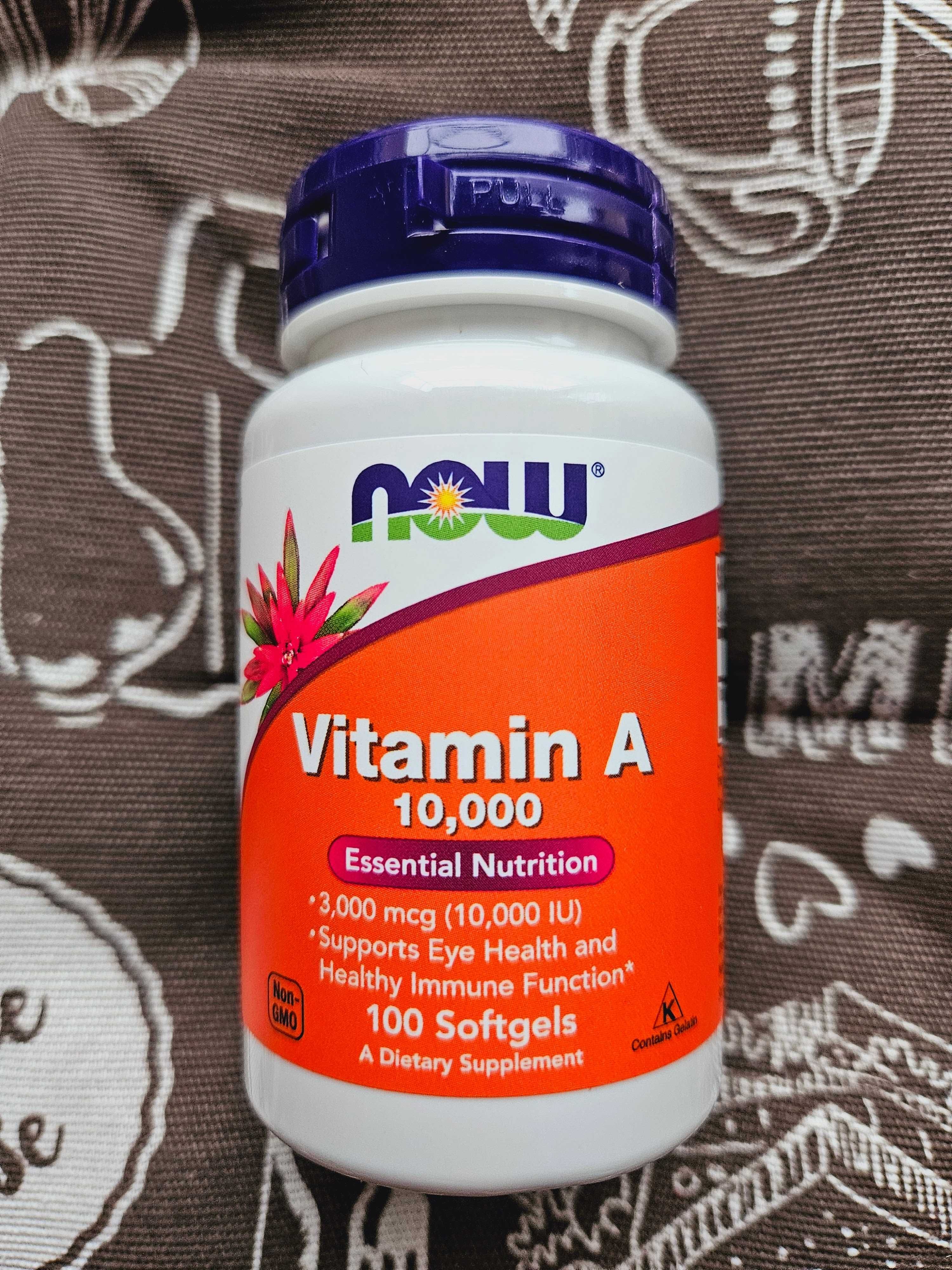 Now foods Витами А і Д вітамін Vitamin A 10000 25000 вітаміни для очей