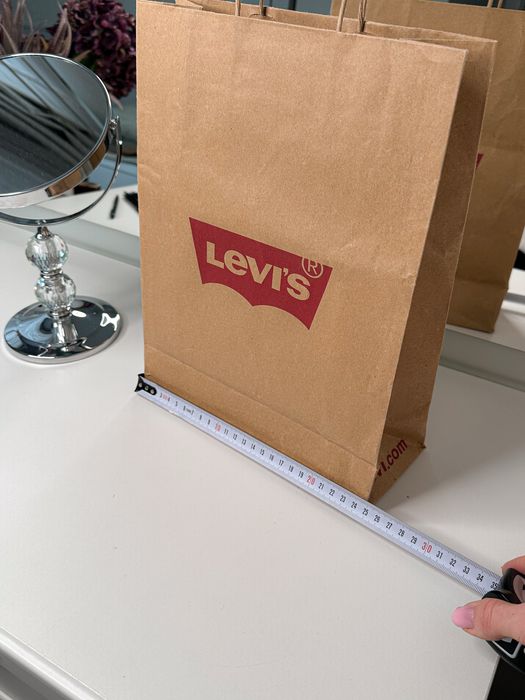 Torebka Levis Levi’s papierowa logowana markowa nowa ozdobna