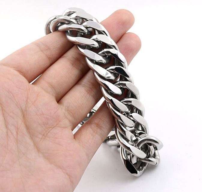 Pulseira Masculina em Aço Inoxidável