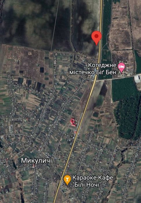 Микуличі  86 соток  Фасад Комерція