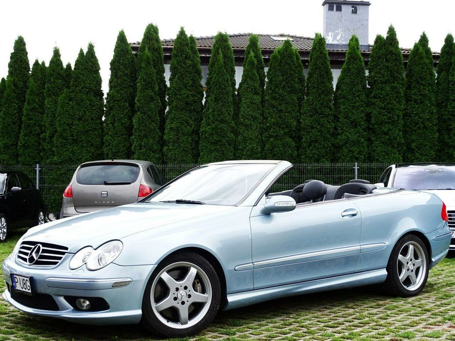 Mercedes-Benz CLK AMG 500 CABRIO 5.0 V8 306KM PełnaGALA! 1właść Garaż StanBDB! Serwis