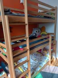 Łóżko dziecięce trzypiętrowe