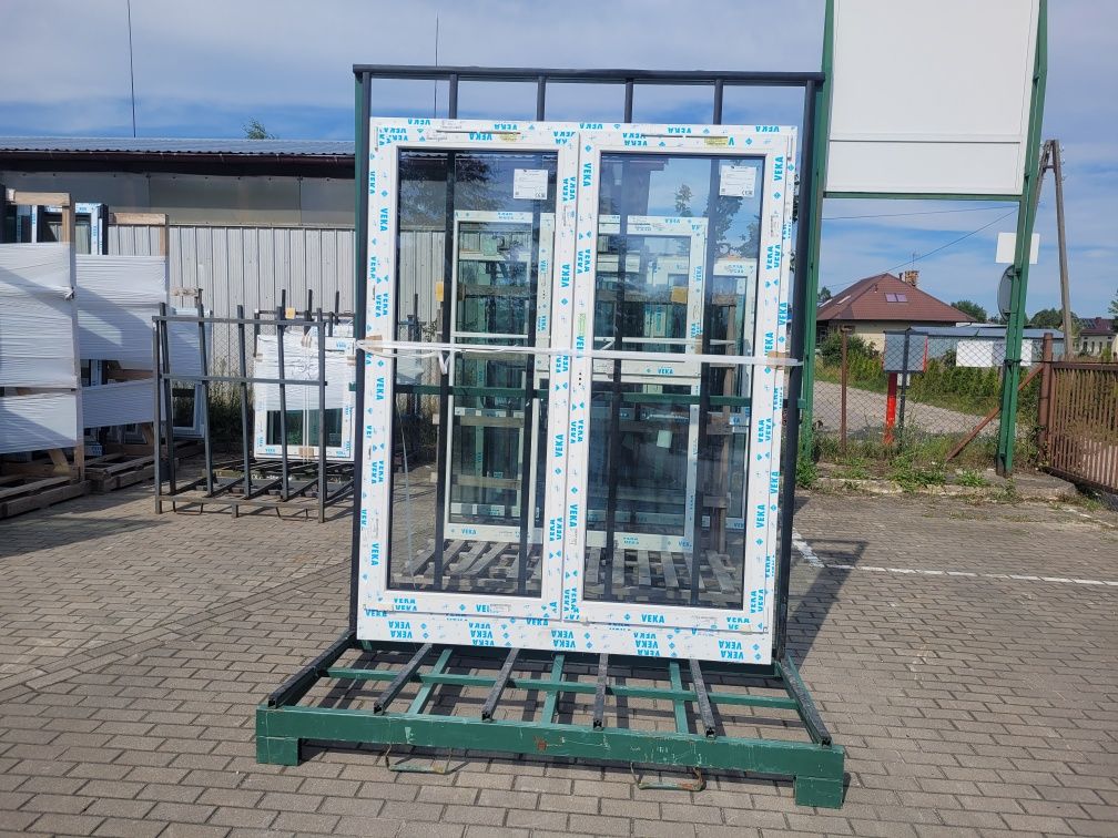 Okno NOWE VEKA SL82 Ciemnoszary Antracyt