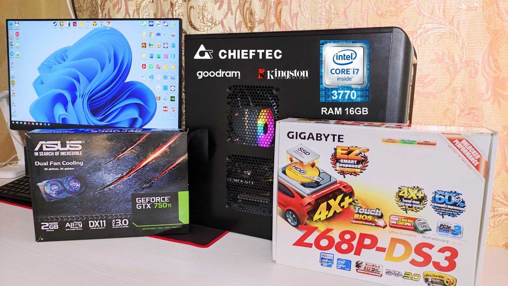 Комп’ютер i7 3770/GTX 750Ti/SSD 240Gb/HDD 1Tb/RAM 16Gb/Chieftec 500W