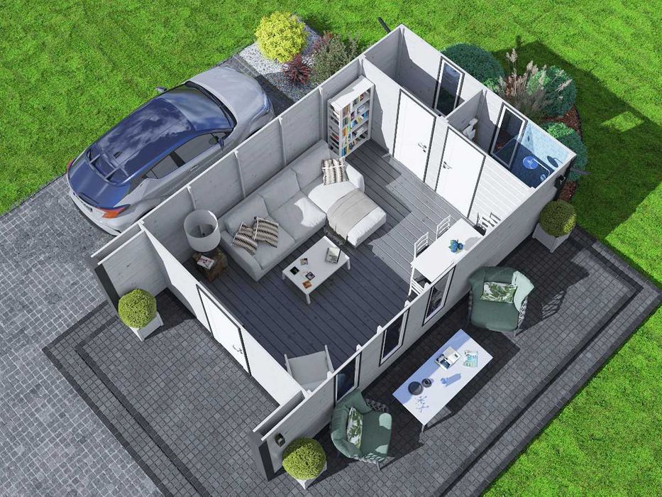DOMEK na ROD domek 6x3 altana 3x3 taras 3x3 domek 4x4 taras 4x4 MDN10C