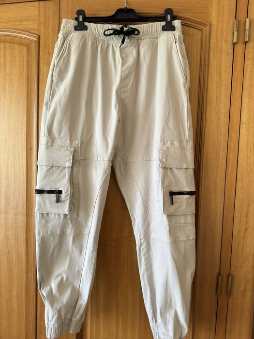 Calças Cargo da BERSHKA, tam. S