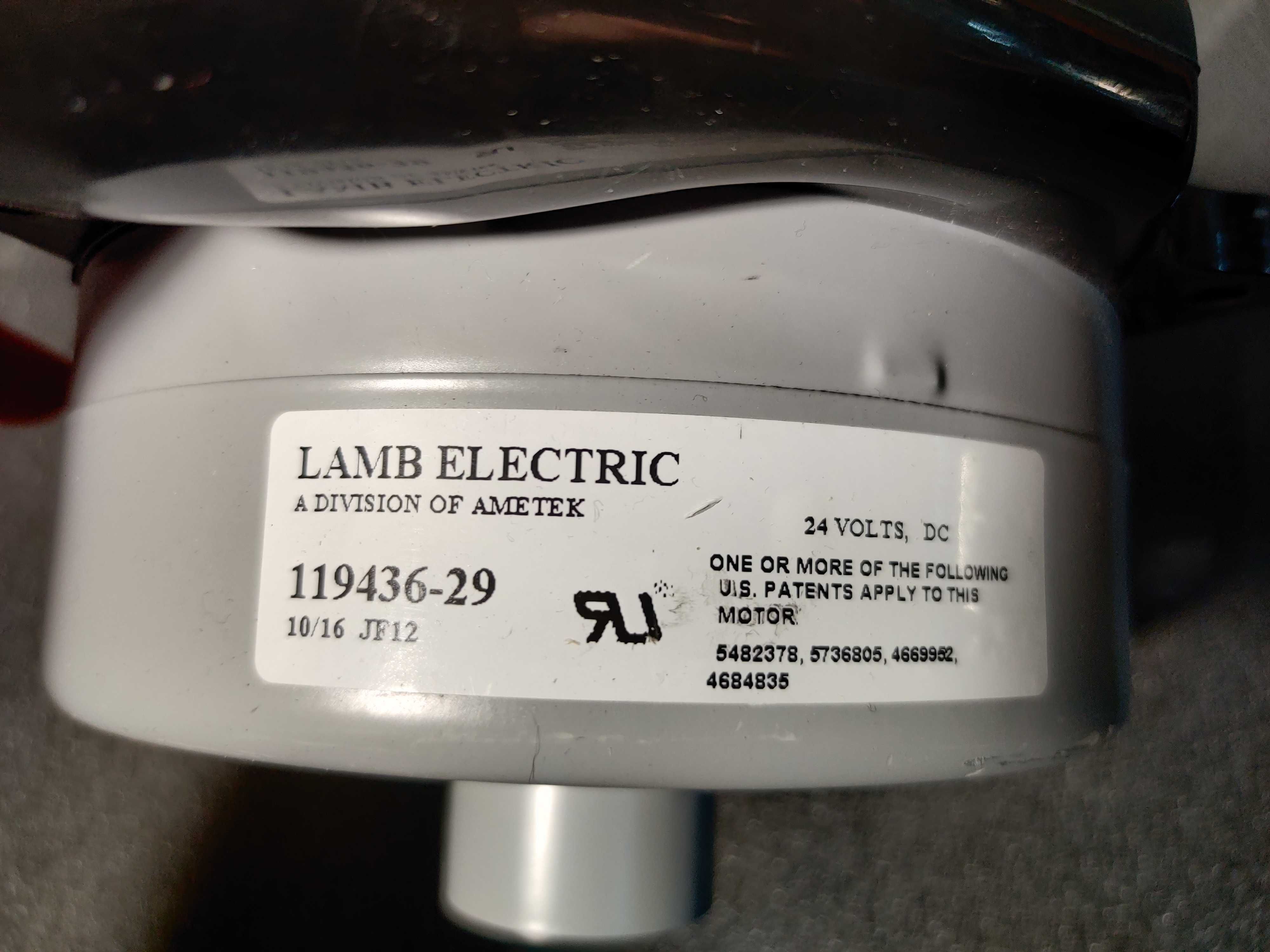Silnik ssący LAMB ELECTRIC 119436_29 / 24V