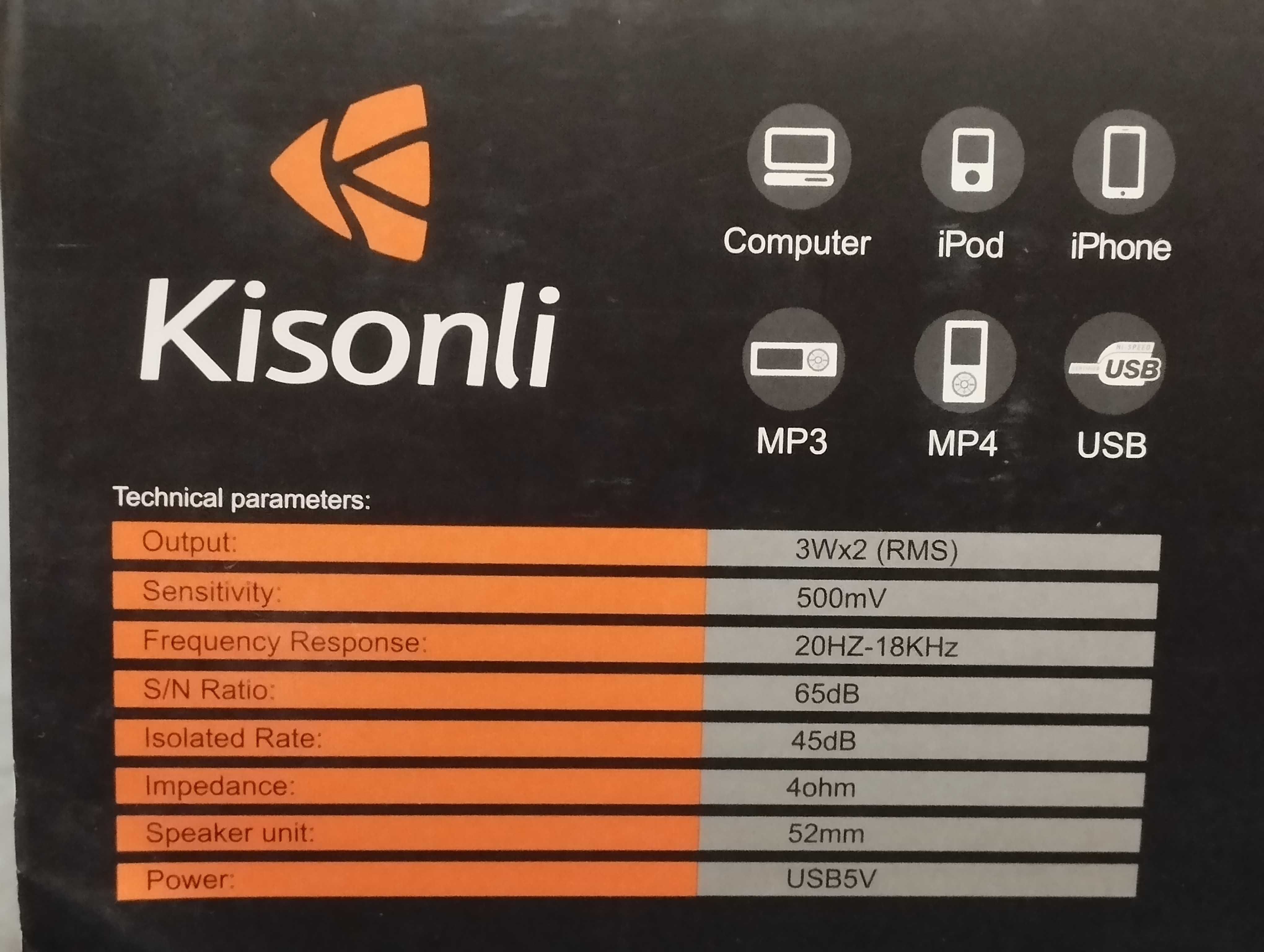 Компьютерные колонки Kisonli. Новые.
OLX доставка или предоплата.
Само