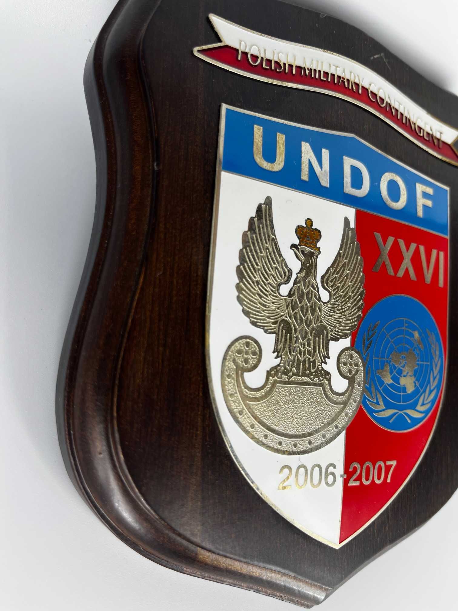 Ryngraf wojskowy, kolekcjonerski UNDOF XXVI 2006 - 2007