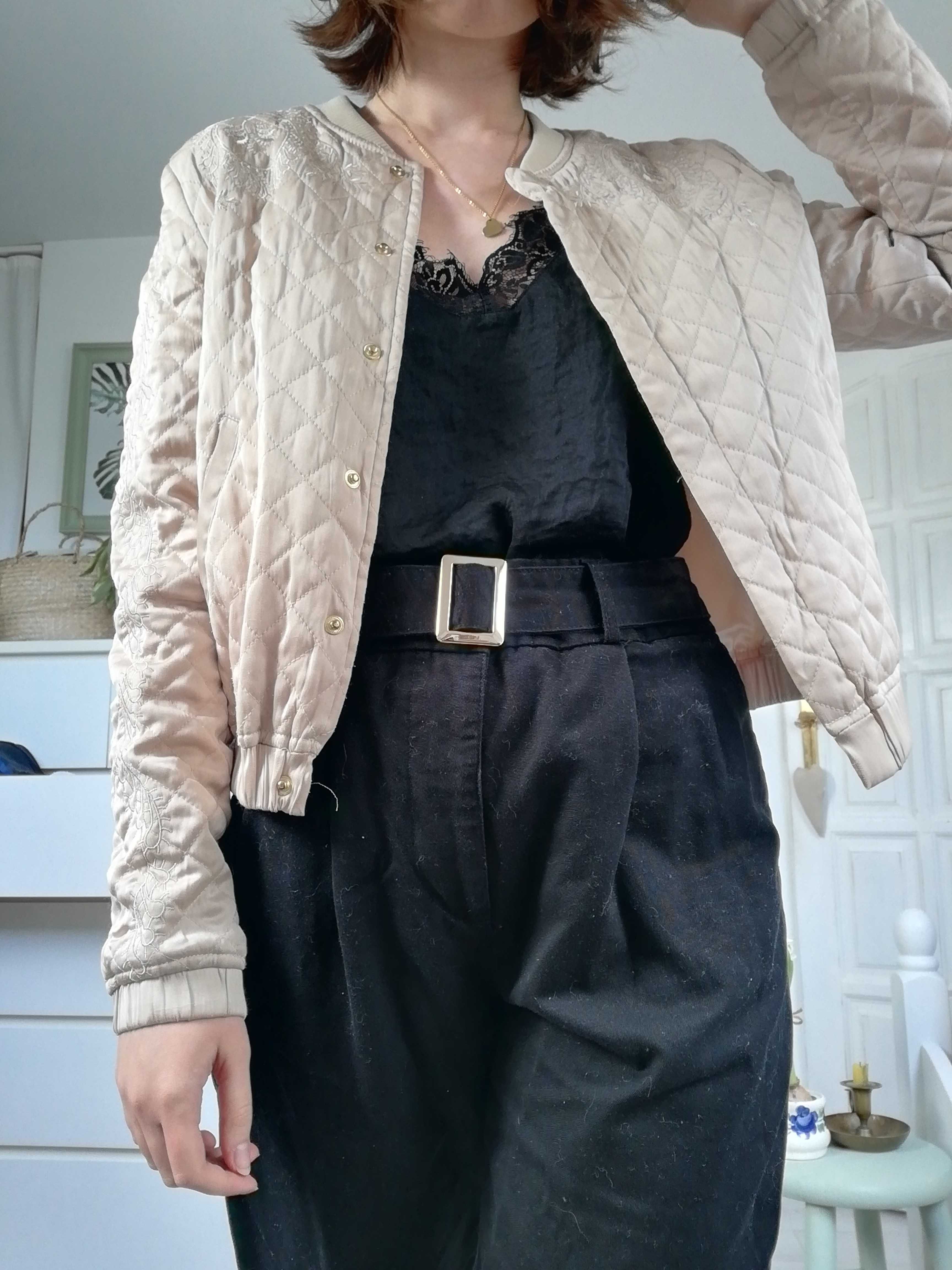 Pikowana kurtka typu bomberka H&M XS/S