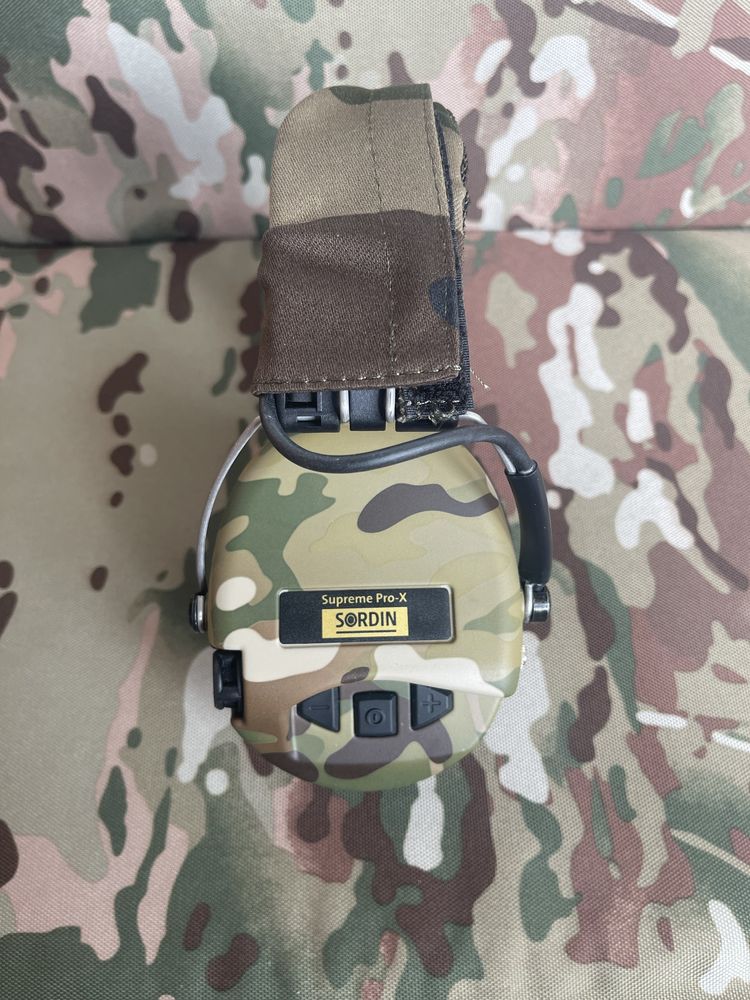 Активні навушники MSA Sordin Supreme Pro-X Gel LED Multicam + кріпленя