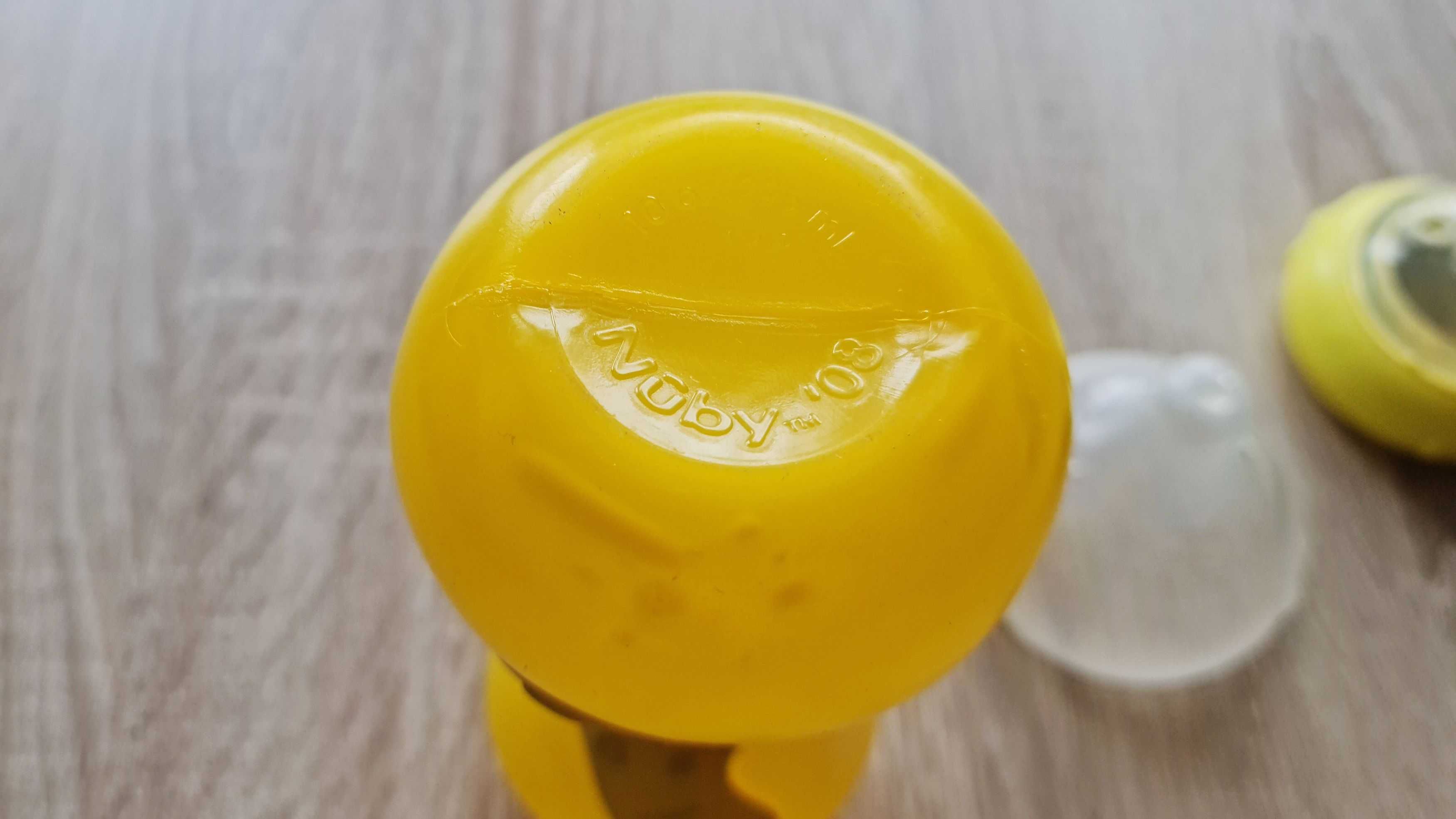 Butelka dla dziecka niemowlaka Nuby '08 295 ml żółta