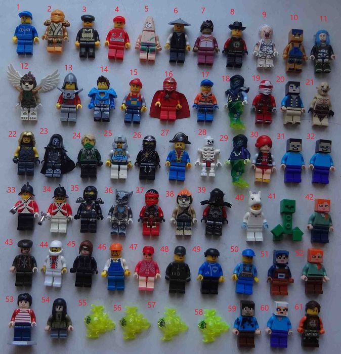 Минифигурки Лего 60 штук по 20-50 грн