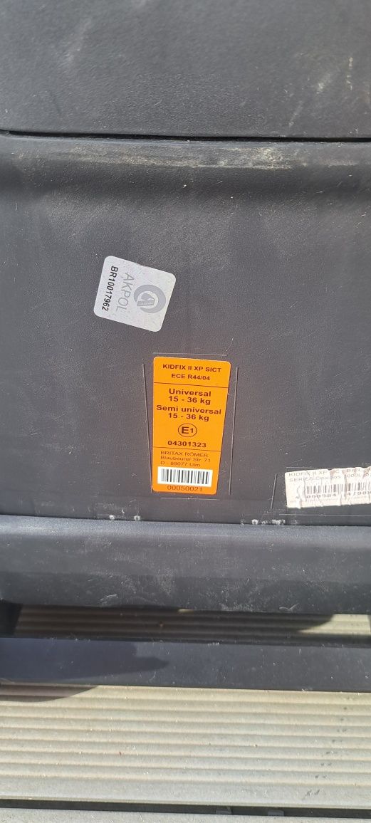 Fotelik BRITAX RÖMER Kidfix II XP SICT 15-36 kg