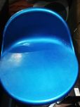 Cadeira alta azul
