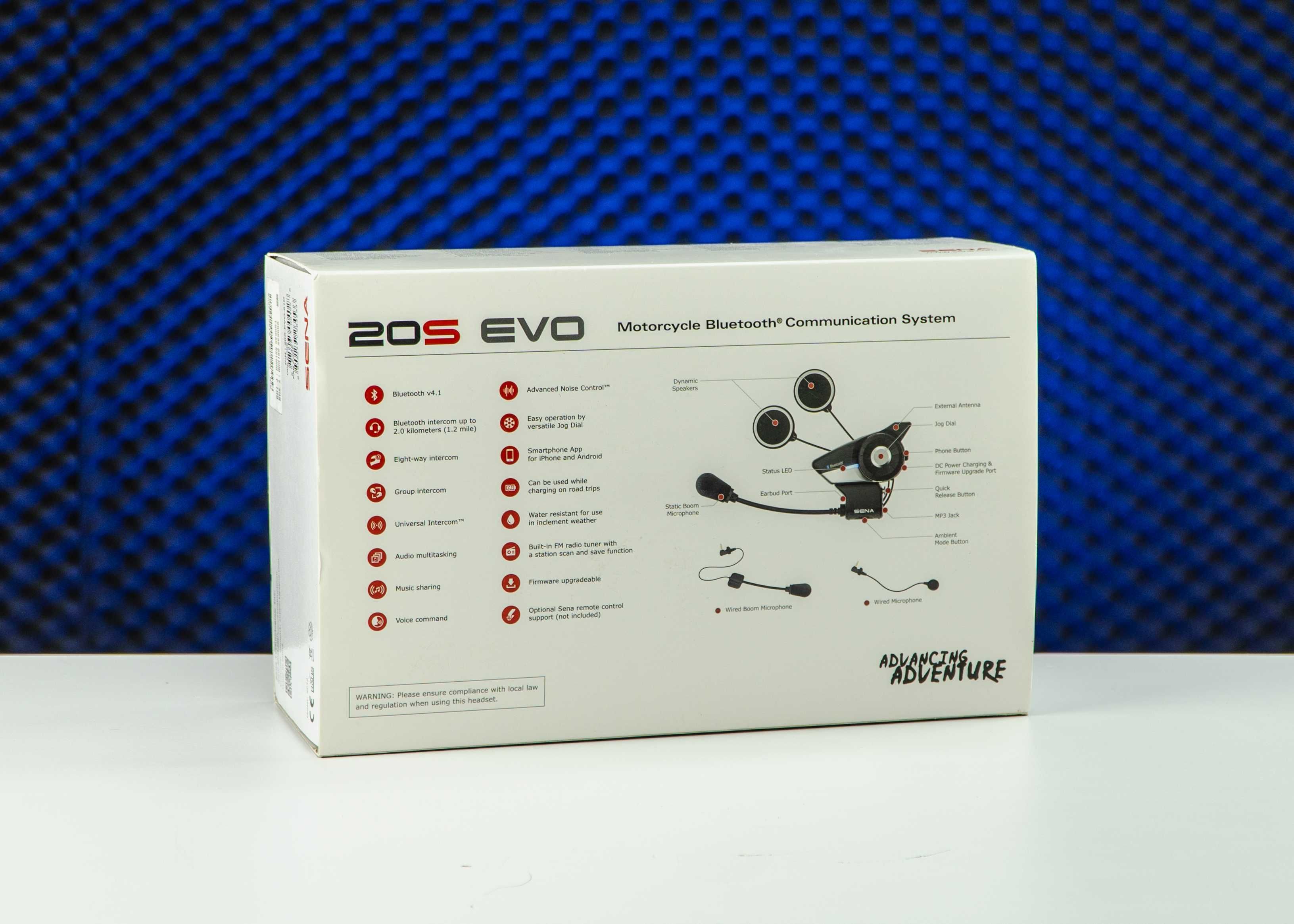 Мотогарнітура SENA 20S EVO Dual Pack - Наявність, Гарантія, Доставка