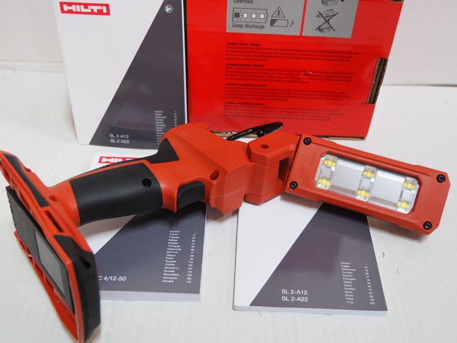 Latarka ledowa HILTI SL 2-A22 bateria 22v 2,6Ah bez ladowarki