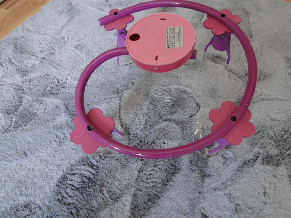 Lampa + kinkiet dla dziecka, kwiatki