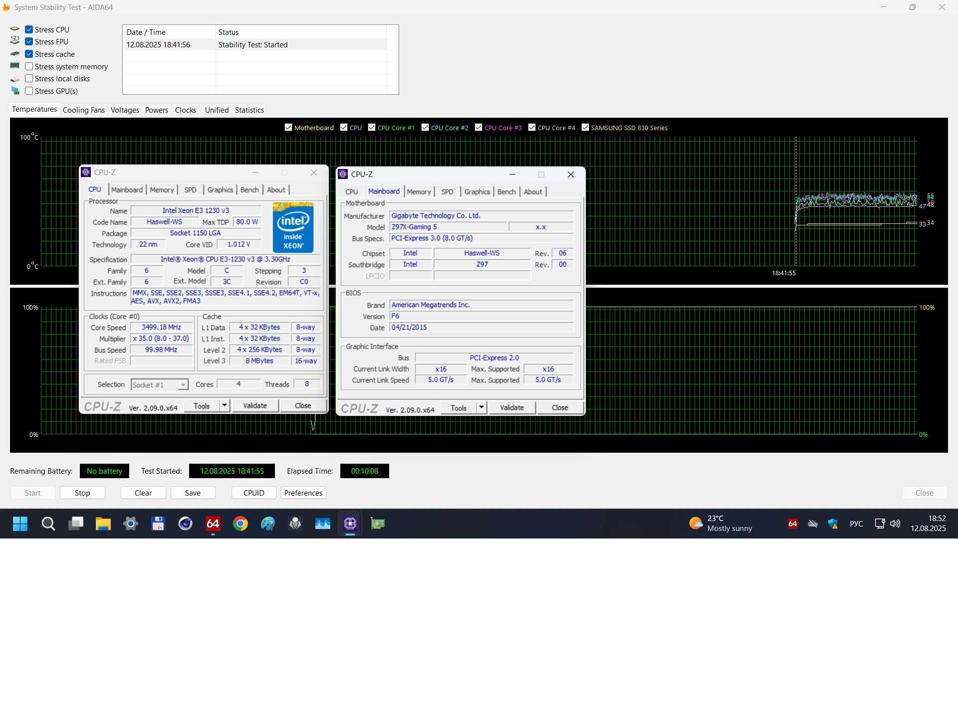 Intel Xeon E3-1230 V3  (s1150)