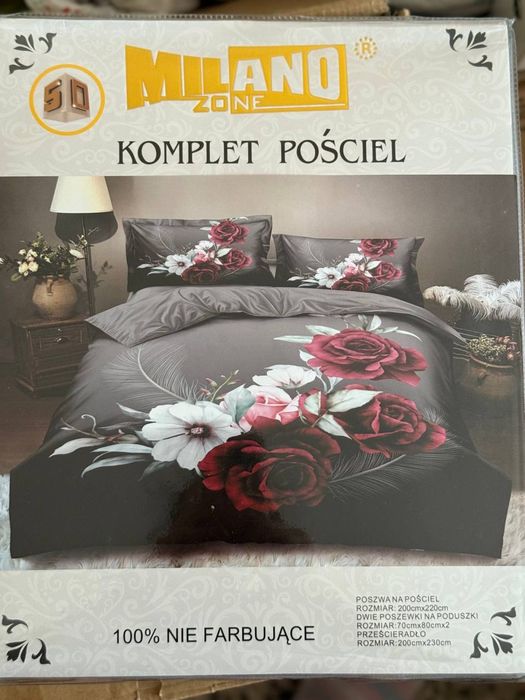 Pościel 160x200 4-części z prześcieradłem Dużo wzorów Bawełna