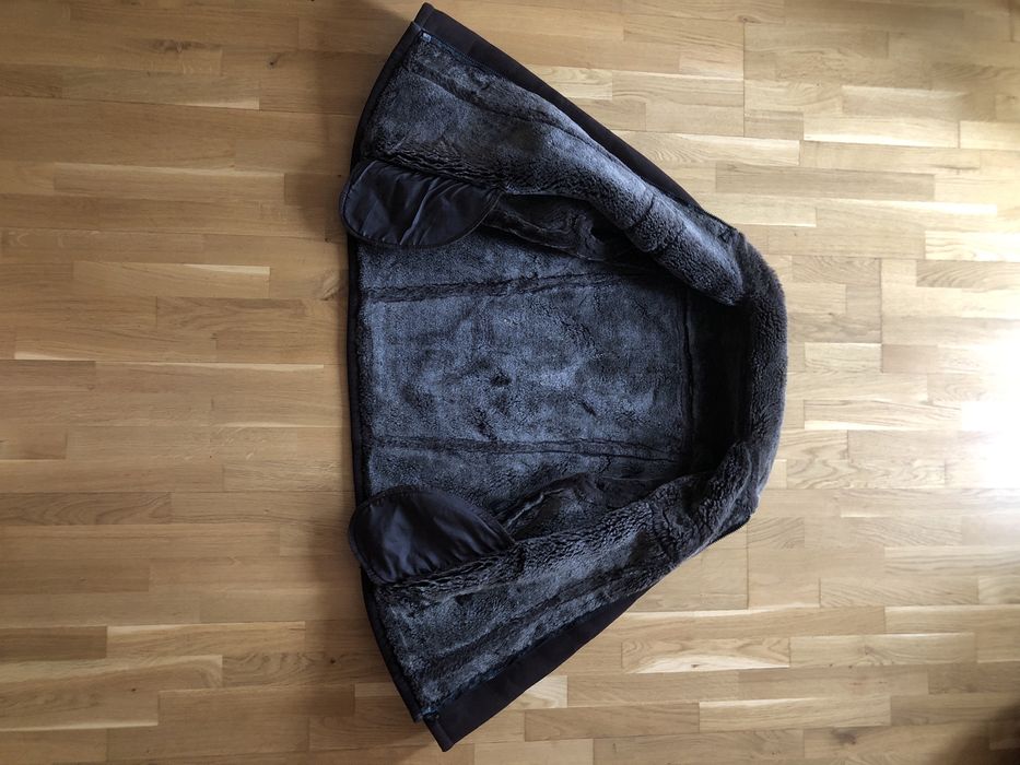 Штучна чоловіча дублянка коричнева дубльонка зимова куртка курточка