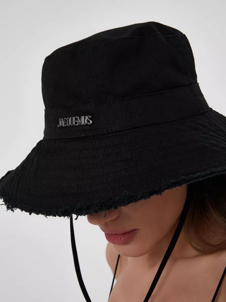 Женская панамка jacquemus жакмюс джекмюс чорна жіноча панама черная