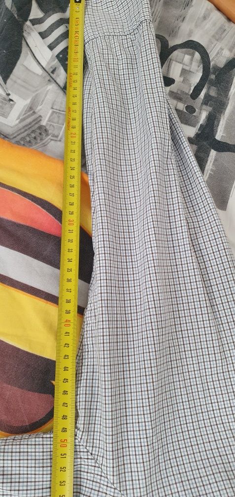 Tom Tailor koszula męska w kratę z nadrukiem rozm L