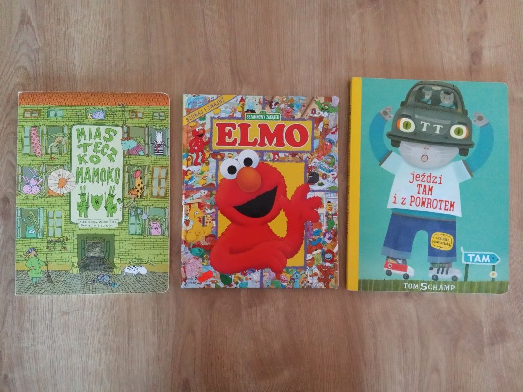 Książki obserwacyjne książeczki Mamoko Elmo