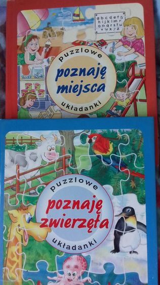 puzzlowe układanki-ksiązka o zwierzętach