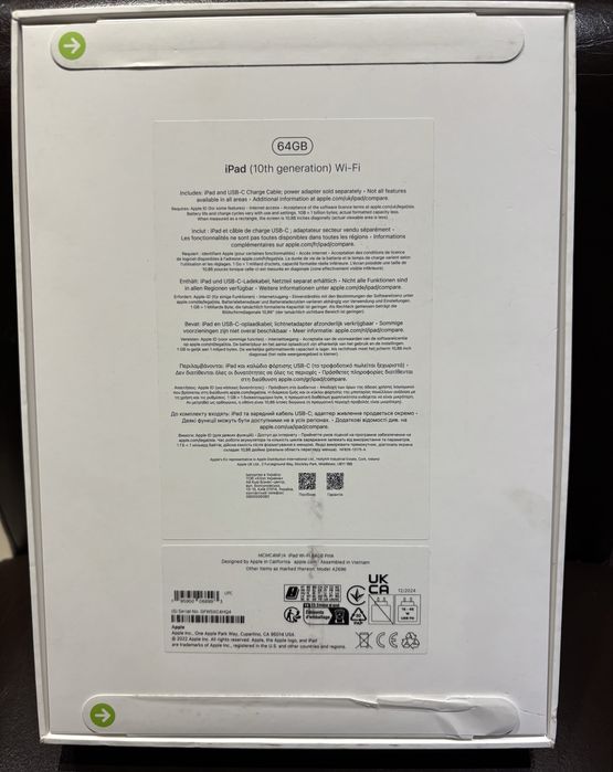 iPad Apple 10th generation 64GB model A2696 NOWY