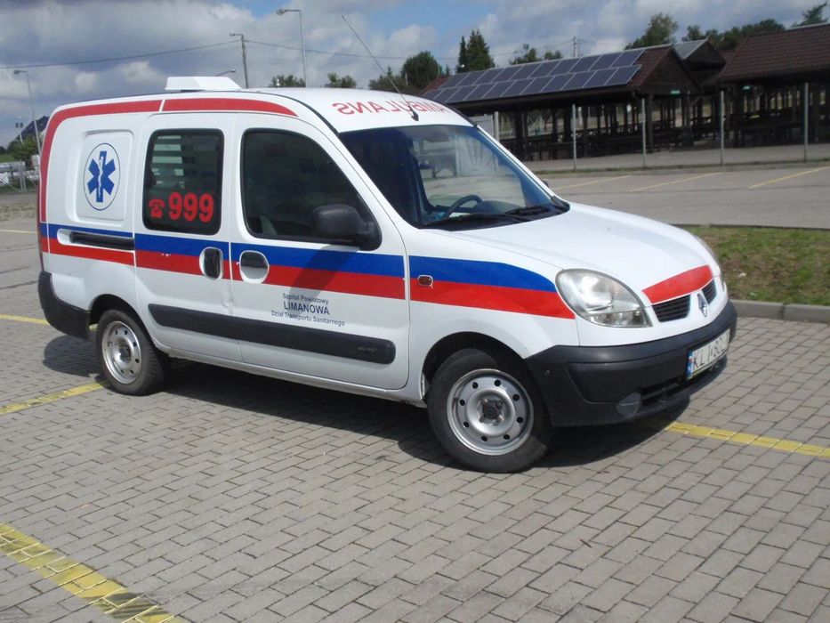 Renault KANGOO 1.5 DCI, F-VAT, MAXI DŁUGI LONG KARETKA,AMBULANS,SANITARNY,KAMPER  Zdrowy Zadbany ze SZPITALA, dodatkowe ogrzewanie garażowany