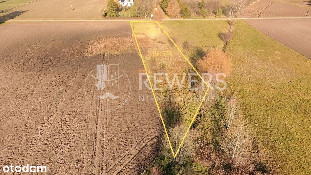 Działka budowlana Kozłówka - 1800m2