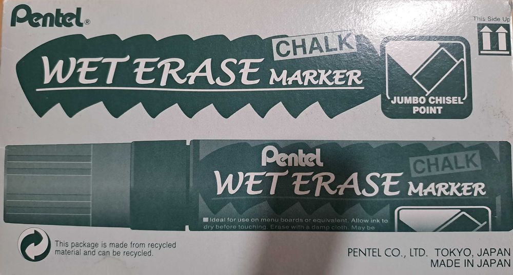 14+9 Marcadores de giz liquido "Pentel Wet Erase Chalk"
